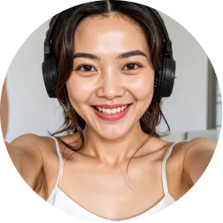 配信者の女性
